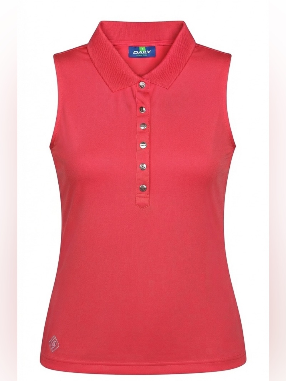 DAILY SPORTS Women's Red Sleeveless Golf Polo Shirt - Size Small